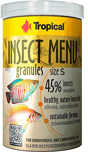 Insect Menu GRANULES Size S 1000ml / 540g - alimento para Peces con multicomponente en Forma de granulado a Base de 3 Insectos