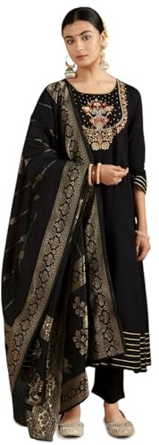 Kaari Completo Kurta Ricamato da Donna Dupatta - Completo Kurta Festivo da Donna