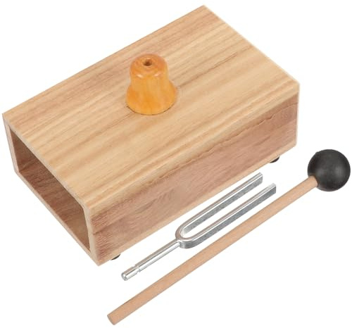 TEHAUX Diapason con Scatola di Risonanza e Martello per Esperimenti Acustici e Fisici Strumento Musicale Didattico per Uso Didattico e Sperimentale