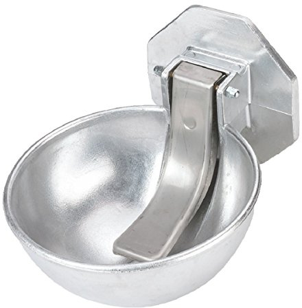 KERBL Abreuvoir en Aluminium avec Palette en Acier Adaptable sur Citerne pour Cheval