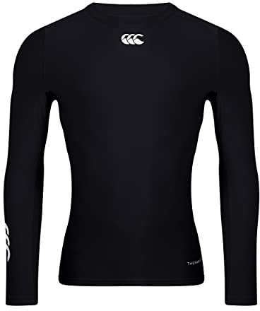 Canterbury Baselayer Thermoreg Haut de Compression Manches Longues Homme Noir FR : L (Taille Fabricant : L)