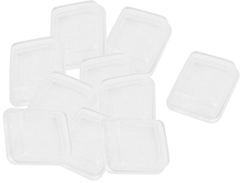 sourcing map 10Stk Weiß Klar Silikon Wasserdicht Wippschalter Schutz Abdeckung Rechteck Kappe DE de