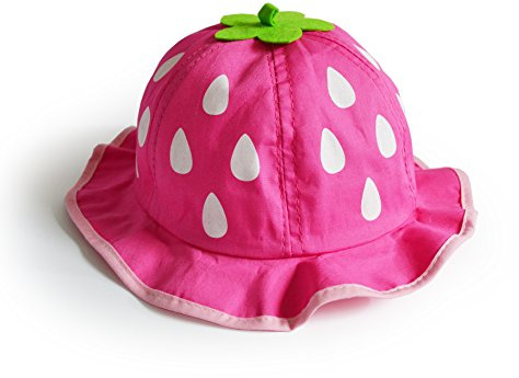 Bucket Hat, Fashion Baby Kids Boys Girls Strawberry Cap Toddler Spring Bucket Hat Sun Cap Purple