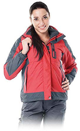 Reis TREEFROG_CSM Firrst. Gefütterte Schutzjacke, Rot-Schwarz, M Größe