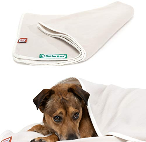 Doctor Bark | kuschelige Hundedecke waschbar bis 95°C, hygienische, weiche Fleecedecke für Sofa und Hundebett, Flauschige Haustierdecke - Made in Germany (M - 100x70 cm/Hellbeige)
