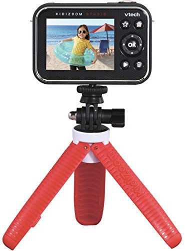 VTech KidiZoom Studio (Red), Video Camera for Children with Fun Games, Kids Digital Camera with Special Effects, Rechargeable Battery, for Boys & Girls from 5 Years +, English Version