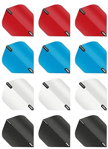 Hardcore Selection Pack RD Plain Extra Thick Standard Dart Flights - 4 sets per pack