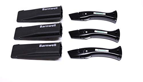 Barnwell Confezione da 3 delfini neri per tappeti, maniglie fisse e fondina