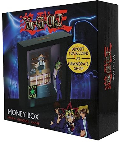 Yu-Gi-Oh! Grandpa’s Shop Money Box – Officially Licensed Collectible Coin Bank (18 x 18 x 5cm) Decorative Storage Box for Fans