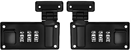 Paquete de 2 cerrojos de combinación para equipaje con cerraduras de contraseña de 3 dígitos, bolsa de almacenamiento de caja de herramientas de 65 mm, accesorios de viaje de negocios