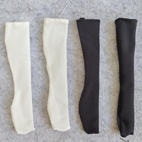 2 Pairs of 1/6 Scale Figure Knee-high Socks for 12 inch Female Action Figure Toy