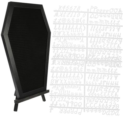 HAPINARY Praktisches Desktop-Memoboard-Set sargförmige Buchstabentafel für -