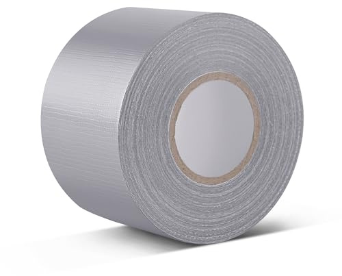 HONGTAISHENG Nastro Adesivo Americano, Nastro Telato impermeabile, Duct Tape extra forte, Nastro Americano Grigio per Riparazioni, Fissaggio, Imballaggio, Marcatura e Sigillatura, 58mm x 20m