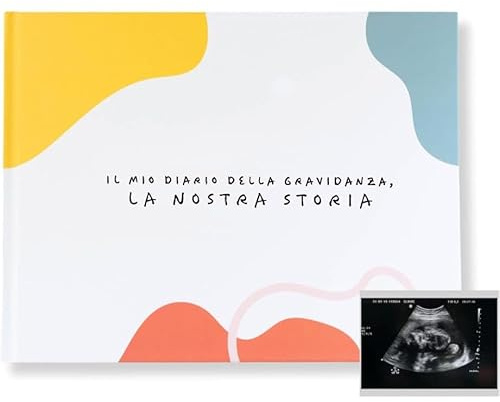 ADEGO Diario della Gravidanza per Mamma - Album dei Ricordi per Future Mamme - Libro Gravidanza da Compilare con Spazio Foto e Pensieri Settimanalmente