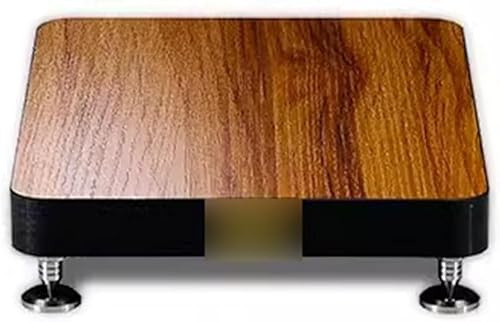 1-nivåer Hifi Rack Av-hylla Golvstående Ljudfack Tv-skåp Hifi-förstärkare Skåp Utrustning Skåp Högtalarställ Förstärkare Rack Audio Video Komponenter, Wood Color, 29 * 29cm
