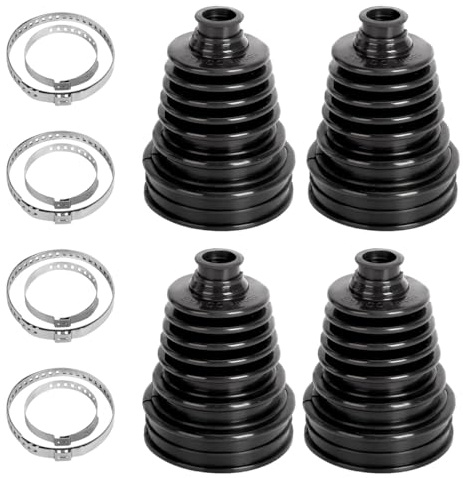 ACOLY Kit de réparation de soufflets de cardan en silicone, 4 pièces, avec pinces, pour voitures