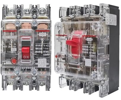 CDM3T Molded case Circuit Breaker 63A/100A Three-Phase Four-Wire Transparent Switch for 380V Construction site Distribution Boxes.(CDM3T-250S/3300 250A)