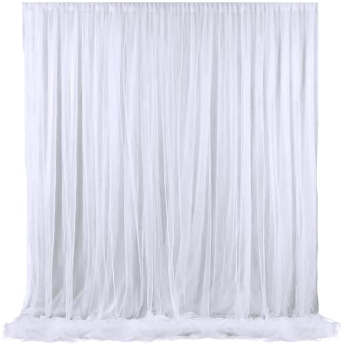Toile De Fond De Mariage Toile de Fond Blanche for fête Mariage, Rideaux drapés for Photographie