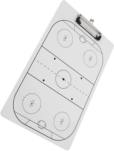 DOITOOL Lavagna Bianca Cancellabile a Secco per Hockey su Ghiaccio, Tavola Tattica Portatile per Allenatori, Strumento Versatile per Allenamento Sport di Squadra