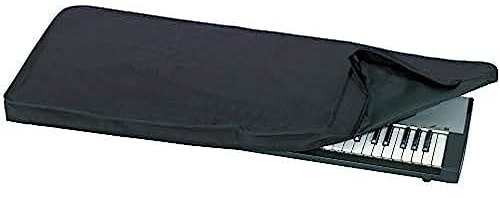 GEWA Keyboardabdeckung Economy, Keyboard Cover (hochwertiger Staubschutz für Keyboards, praktische Gurteinfassung, aus robustem Nylon, Maße: 133 x 40 x 6 cm), Schwarz