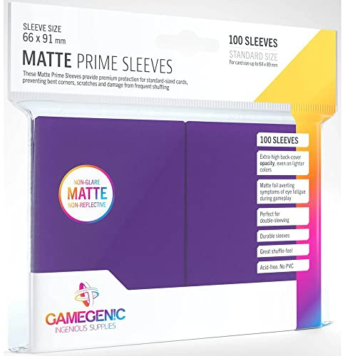 Gamegenic Matte Prime Sleeves (100-Pack)