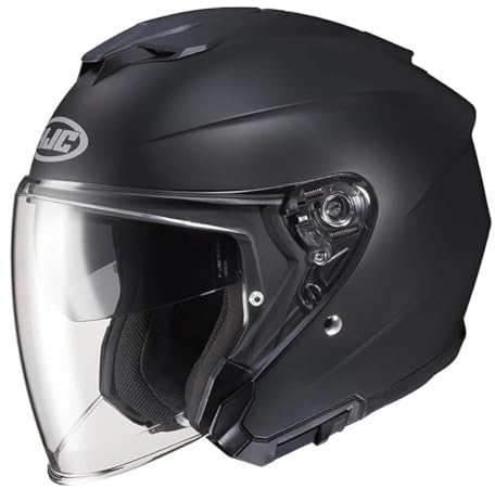 HJC Helmets Casco jet moto I30, nero opaco, XS