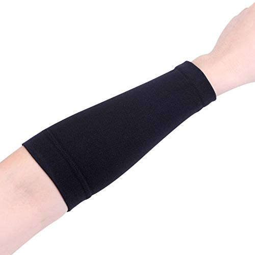 20LY 1 manchon de compression pour tatouage sur l'avant-bras - Protection solaire pour homme et femme, Noir , L