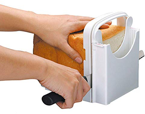 HUSHUI trancheuse à Pain, trancheuse à Pain Coupe-Pain réglable Outil de de Pain Pliable trancheuse à Pain en Plastique