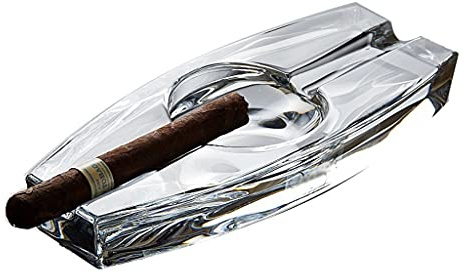 Cendriers Cendrier en verre cristal Accessoires pour fumer le cigare Cendrier à cigare de table basse de salon Extincteur de fumée de cigarette Cadeaux pour la maison pour hommes