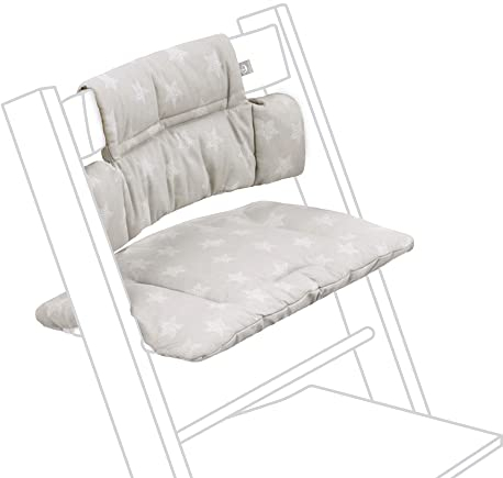 Tripp Trapp Classic Kissen, Star Silver – Als Ergänzung zum Tripp Trapp Stuhl & Hochstuhl, gibt Halt und Komfort – Maschinenwaschbar