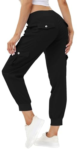 JINSHI Women Cargo Trousers Quick Dry Walking Hiking Jogger Pants 6 Pockets | Breathable, Quick Dry, Trekking, Travel Trousers, Cargo Pants, Sweatpants, Athletic Lounge Pants, Outdoor Trousers.