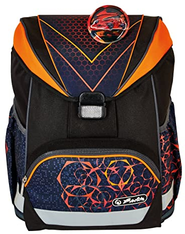 Herlitz® Schulrucksack Ultralight Jugend Schulranzen Rückentasche | Volumen 15L | Herren Damen Unisex Sport | Für Student Schüler | Ergonomisch | Mechanic, multicoloured, Modern