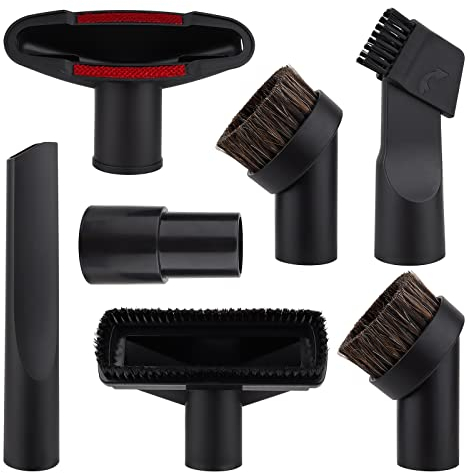 GreeSuit 7Pzs Accesorios de Aspiradora para Henry Hoover - 32 mm/35 mm de diámetro y aspiradora de tiburón, Cepillo Combinado de Pelo de Polipropileno, succión Plana Larga, succión de sofá, Adaptador