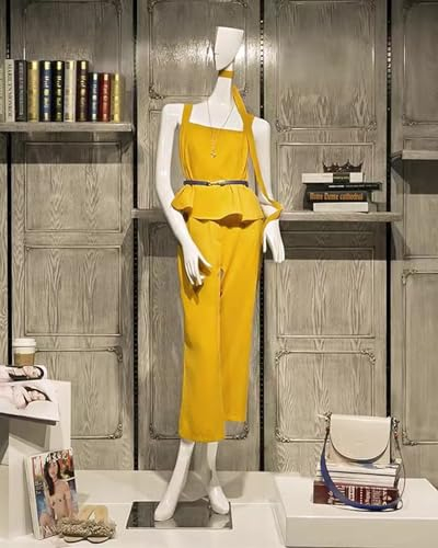 BBHW Manichino Manichino Femminile a Corpo Intero, Manichino Curvy con Testa Astratta e Base in Metallo, Modulo per Manichino con Posture Multiple per L'esposizione dei Vestiti (Color : Style 2)