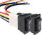 Gebildet 2pz Universale 5-Pin Interruttore Finestra Auto Controllo Auto Master Interruttore a Bilanciere con Interruttore e Cablaggio Interruttore Momentaneo Sollevatore Vetro DC 12V