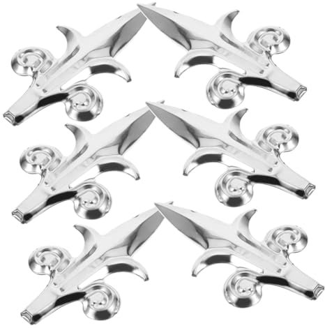 CANIGHT 6St Spitze der Gartendekorationspistole dekorative Endstücke Zaunknäufe Endstücke für Gartenzäune roststop Gartenzaun Dekoration Zaundekorationen Zaunspitze 201 Edelstahl Silver