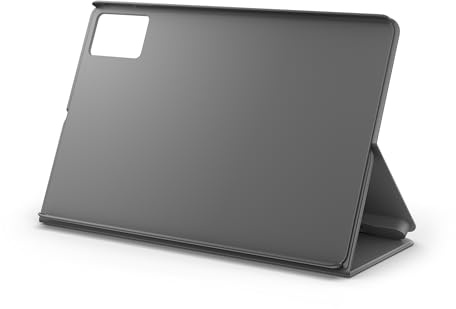 Lenovo Custodia a Libro per Idea Tab (Poliuretano + policarbonato, Protezione dagli Urti, portapenne Integrato, Supporto Convertibile) - Colore Grigio Luna