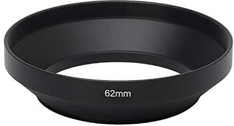 Parasol de objetivo de metal gran angular de 39 mm, 40,5 mm, 43 mm, 46 mm, 49 mm, 52 mm, 55 mm, 58 mm, 62 mm, 72 mm, 77 mm, 82 mm, para protector de lente