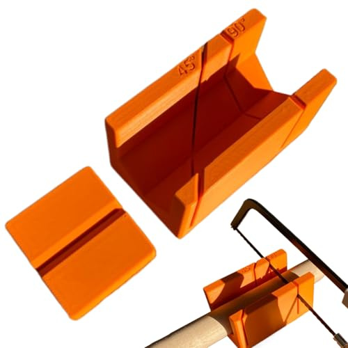 Bkljkf Juego De Caja De Ingletes Y Sierra | Sierra De Mano Con Ángulos De 90 Y 45 Grados Para Cortar Madera - Cortador Manual Para Paneles Trabajo En Madera Cartón Carpintería Pladur Metal - Para