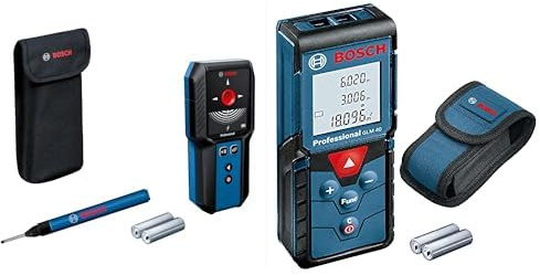 Bosch Professional Detector de Pared GMS 100-23 & Bosch Professional Medidor láser de Distancia GLM 40
