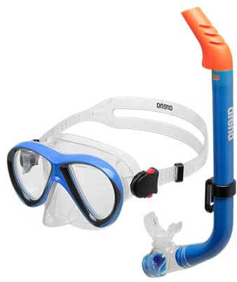 ARENA Set de Máscara y Snorkel para Niños, Máscara Buceo para el Mar, Boquilla de Snorkel para Niñas con Tecnología Anti-Infiltración, Tubo Flexible con Válvula de Purga, Silicona Hipoalergénica