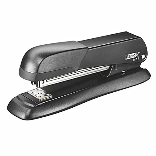 Rapid FM14 Häftapparat med full remsa, 25 arkkapacitet, häftning, fästning och pinning, ergonomisk design, metallkropp, svart, 5000282