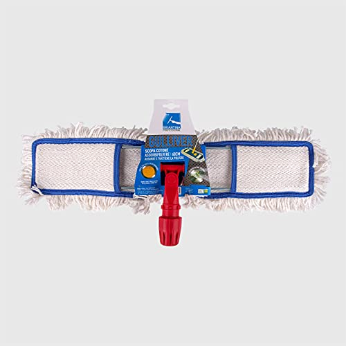 La Briantina Scopa Lavapavimenti in Cotone, con Frange Catturapolvere, Larghezza 60 cm, Multicolore