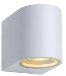 Lucide ZORA-LED - Foco de pared Fuera - LED Regul. - GU10-1x5W 3000K - IP44 - Blanco