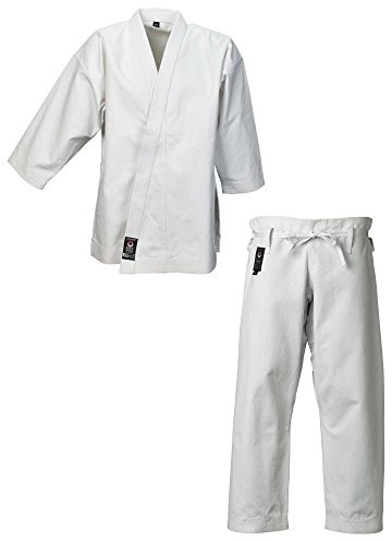 Tokaido Karategi Tsunami Silber 12OZ - Unisex - Weiß - Langarm - Regular 36 - DE - Sportanzug