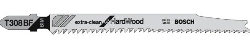 Bosch 2609256A05 HCS - T 308 B Saw Blade for Clean Splinter-Free Cuts 5-50 mm Thick 117 mm Long