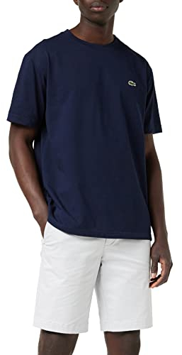 Lacoste Th7618 Magliette, Blu (Dark Marine), L Uomo
