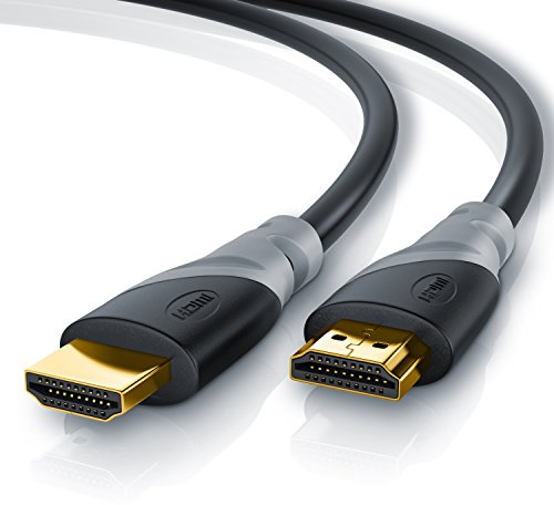 CSL - Cavo HDMI 8k / 4k 2.1/2.0 1m - 8K @ 60Hz - 4K @ 120Hz - 48 Gbit/s - 3D - Ultra High Speed con Ethernet - Blu-ray TV PS5 Xbox Series X Switch - nero - 1 metro