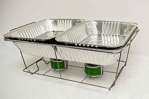 Decor Trader Disposable Chafing Dish Set Food Pans Catering Food Parties Events BBQS
