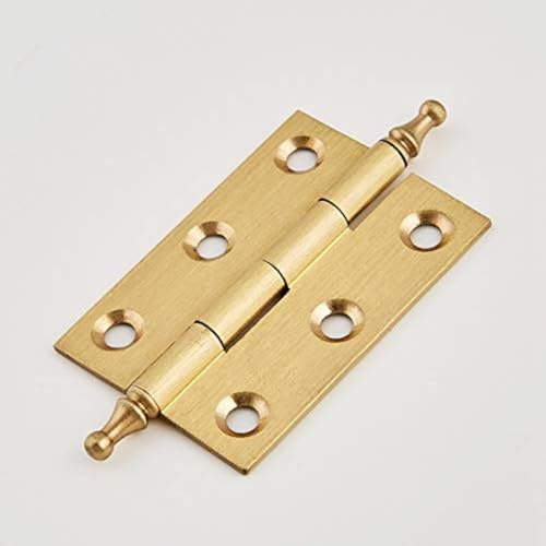 4Pack Decorative Solid Brass Cabinet Cupboard Door Decorative Butt Hinges Furniture Hardware Lot 2.5inch (4,2.5)